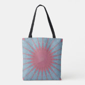 Coral Rose Starburst Tasche (Rückseite)