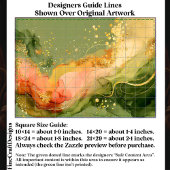 Coral & Sage Alcohol Ink + Gold EA3L Decoupage Seidenpapier