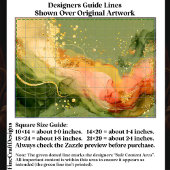 Coral & Sage Alcohol Ink + Gold EA3R Decoupage Seidenpapier