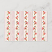 Coral Sage Blush Hütte Brautparty Begleitkarte (Rückseite)