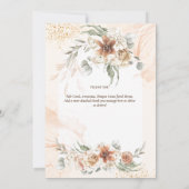 Coral Sage Pampas Grass Floral FOTO DANKE (Rückseite)