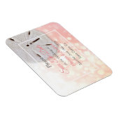 Coral Sand Dollar Hochzeit Retten Sie das Date Mag Magnet (Rechte Seite)