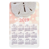 Coral Sand Dollar Mini Magnet Kalender (Vertikal)