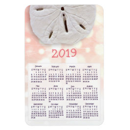 Coral Sand Dollar Mini Magnet Kalender