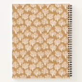Coral Scribbles Brown Notizblock (Rückseite)