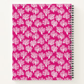 Coral Scribbles Vibranntrosa Notizblock (Rückseite)
