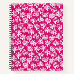Coral Scribbles Vibranntrosa Notizblock