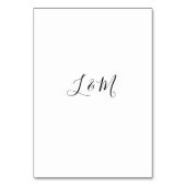 Coral & Seashell Beach Wedding Tischnummer (Rückseite)