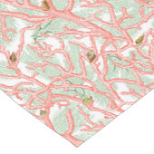 Coral Seashells Ocean Beach Unterwasser Kurzer Tischläufer (Ecke)