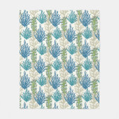 Coral Seaweed Pattern Fleece-Decke Fleecedecke (Vorderseite)