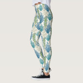 Coral Seaweed Pattern Leggings (Links)
