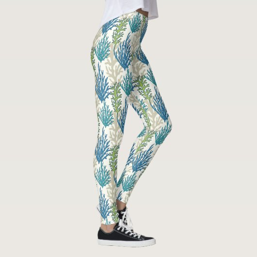 Coral Seaweed Pattern Leggings (Rechts)
