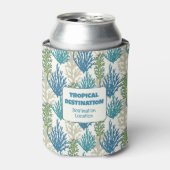 Coral Seaweeds-Text Dosenkühler (Kanne Vorderseite)