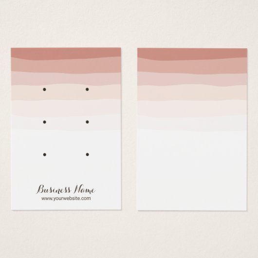 Coral Shades 3 Set Earring Display Holder (Vorne & Hinten)