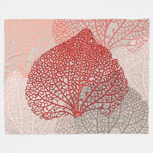Coral Shadow Fleecedecke (Vorderseite (Horizontal))