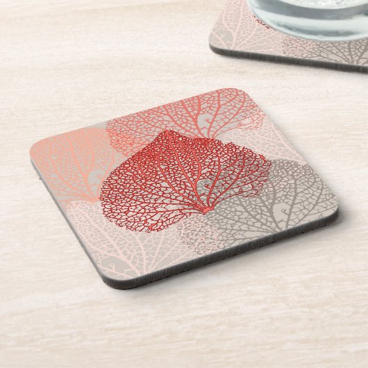 Coral Shadow Getränkeuntersetzer (Linke Seite)