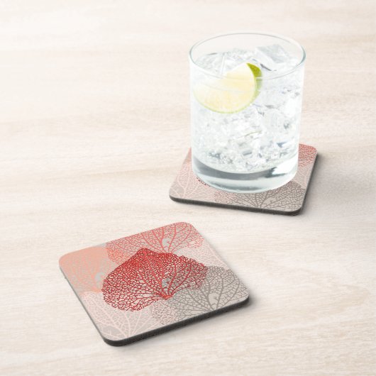 Coral Shadow Getränkeuntersetzer (Rechte Seite)