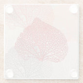 Coral Shadow Glasuntersetzer (Rückseite)