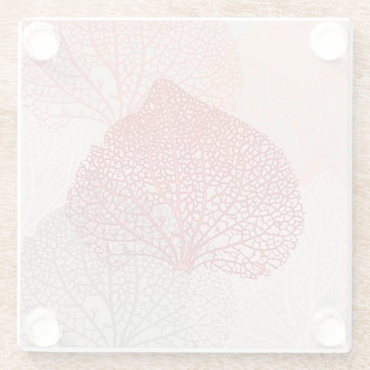 Coral Shadow Glasuntersetzer (Rückseite)