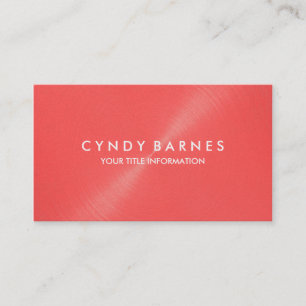 Coral Sheen Business Card Visitenkarte