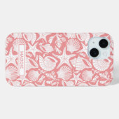 Coral Shells Personalized Case-Mate iPhone Hülle (Rückseite (Horizontal))
