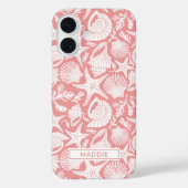 Coral Shells Personalized Case-Mate iPhone Hülle (Rückseite)