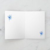 Coral Silhouette Conch Muschel Card Dankeskarte (Innenseite)