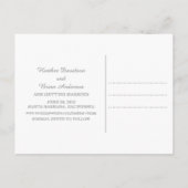 Coral Simply Elegant Save the Date Postcard Ankündigungspostkarte (Rückseite)