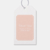 Coral Simply Elegant Wedding Geschenkanhänger (Vorderseite)