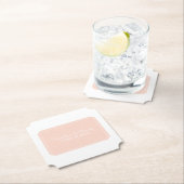 Coral Simply Elegant Wedding Untersetzer (Vor Ort)