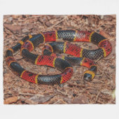 CORAL SNAKE FLEECEDECKE (Vorderseite (Horizontal))