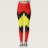 Coral Snake Skin Pattern Leggings (Vorderseite)