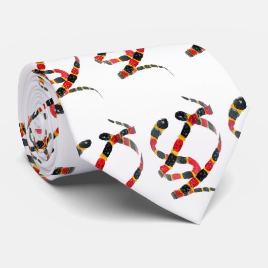 Coral Snakes Pattern Krawatte (Gerollt)
