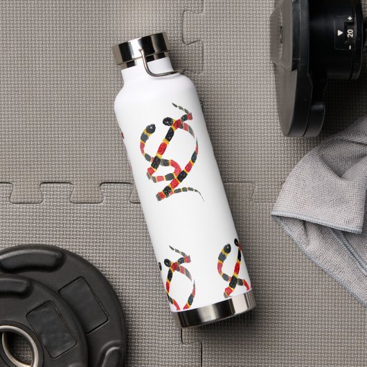 Coral Snakes Wildlife Art Trinkflasche (Fitnessstudio)