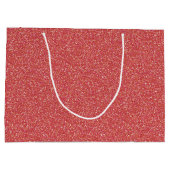 Coral Sparkle Glitzer Große Geschenktasche Geschenktüte (Rückseite)