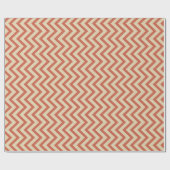 Coral Spice Moods Chevrons Geschenkpapier (Flach)