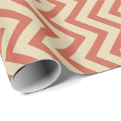 Coral Spice Moods Chevrons Geschenkpapier (Rolleneckpunkt)