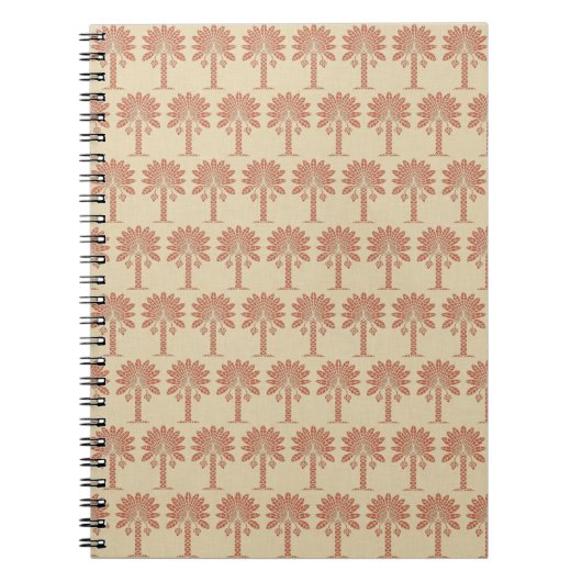 Coral Spice Moods Palm Notizblock (Vorderseite)