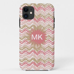 Coral Spice Scribble ZigZag Zickzack Muster Case-Mate iPhone Hülle