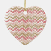 Coral Spice Scribble ZigZag Zickzack Muster Keramikornament (Hinten)