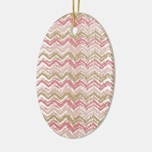 Coral Spice Scribble ZigZag Zickzack Muster Keramikornament (Links)