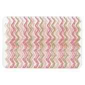 Coral Spice Scribble ZigZag Zickzack Muster Magnet (Horizontal)