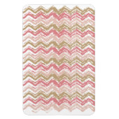Coral Spice Scribble ZigZag Zickzack Muster Magnet (Vertikal)