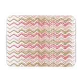 Coral Spice Scribble ZigZag Zickzack Muster Magnet (Horizontal)