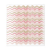 Coral Spice Scribble ZigZag Zickzack Muster Notizblock (Vorderseite)