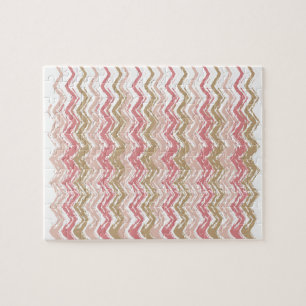 Coral Spice Scribble ZigZag Zickzack Muster Puzzle