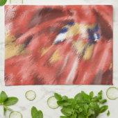 Coral Splash Design Küchentuch (Gefaltet)