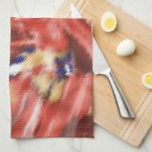 Coral Splash Design Küchentuch (Viertel Falte)