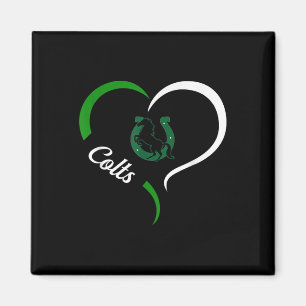 Coral Springs Colts Logo Halbherz Slogan Hs Magnet