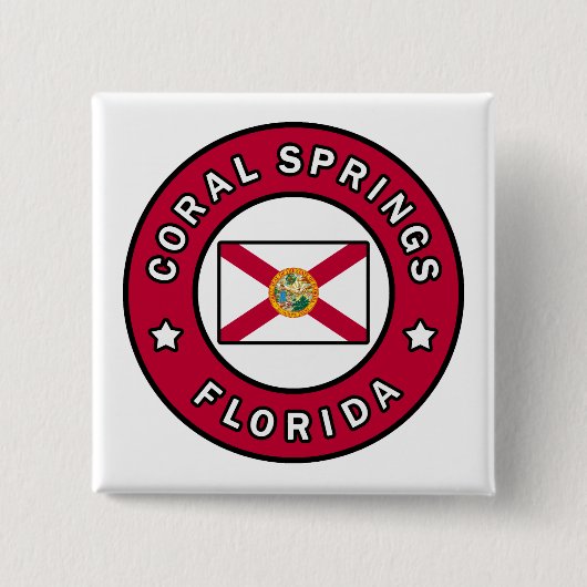Coral Springs Florida Button (Vorderseite)